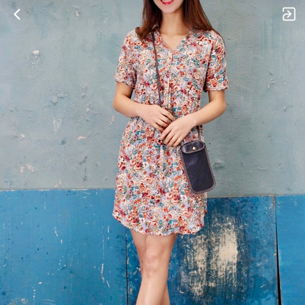 Anne Chen soft, flowy shirt dress